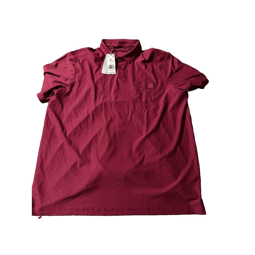 Adidas Men's Size 2XL Burgandy Polo Shirt NWT